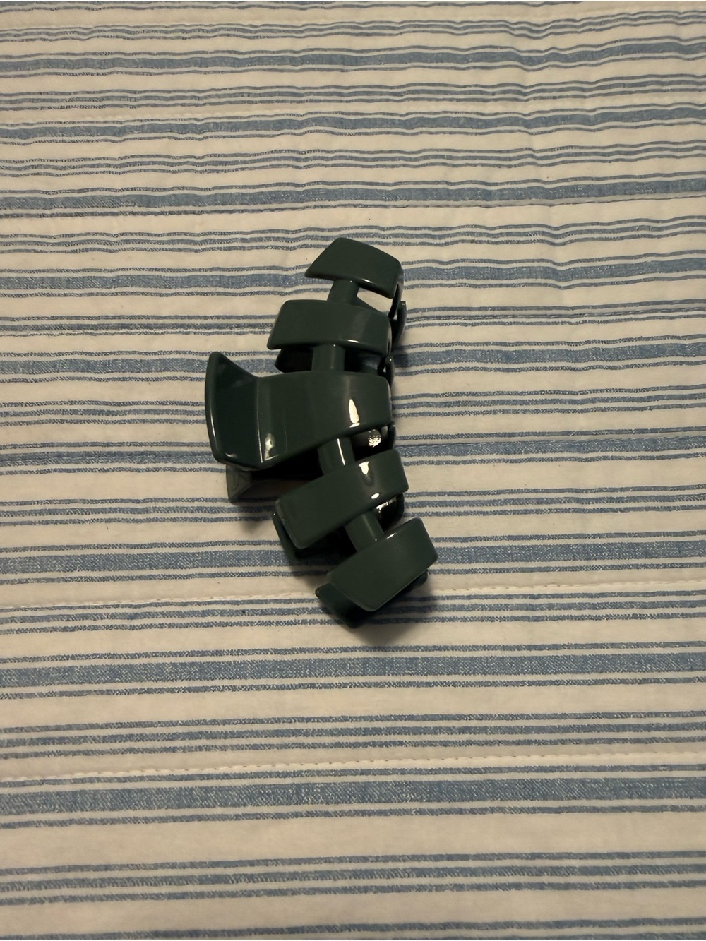 Teleties Medium Dark Teal Green Hair Clip